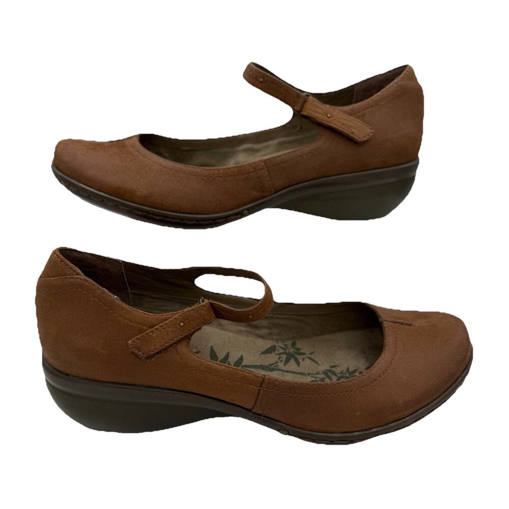 Easy Spirit Esperrie Tan Distressed Nubuck Womens Mary Jane Shoes Size 9.5M NEW
